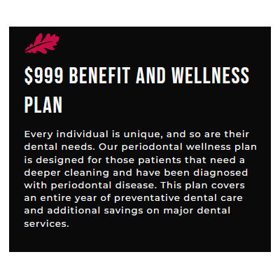 A Complete Year of Preventative Dental Care: Dental Health & Wellness Plan (Deep Cleaning Perio)