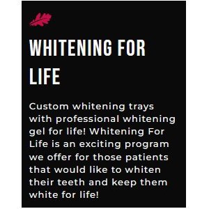 Whitening For Life Plan